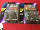 Star Wars action figures w/comic books vintage 1996 lot of 2 NIP