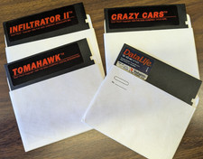 Infiltrator II, Crazy Cars, Tomahawk, & RARE GAME - Commodore C64 Diskette Lot image