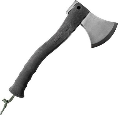 Schrade Axe Black Handle stainless Head 3 3 / 4'' and Waffle Hammer - SCHAXE2