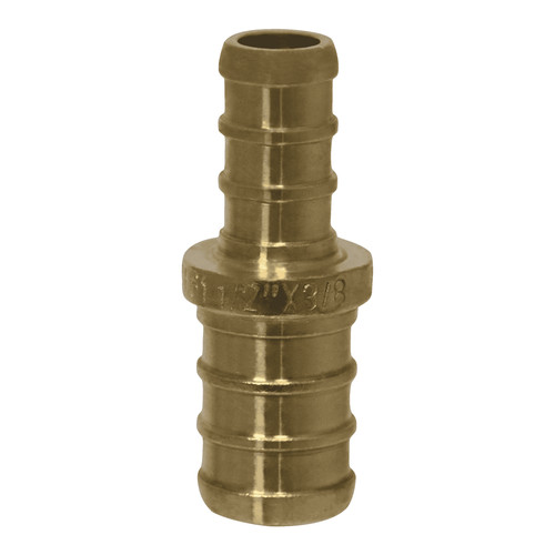 25 Pack XFITTING 1/2" X 3/8" Pex B Fitting Straight Reducing Coupling ,Lead Free