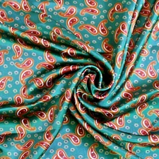 Scarf Scarves Neckerchief Oblong Wild Rag Western Bandana silky green 15x40"