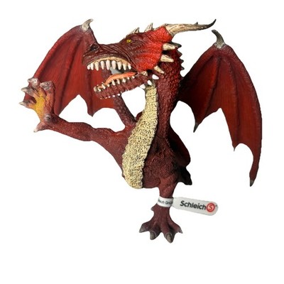 Schleich Dragon Warrior Hunter Eldrador Red Figure Toy Mouth Opens Discontinued