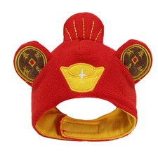 Cat Costume Hat God Of Wealth Pet Headwear For Chinese New Year amiable