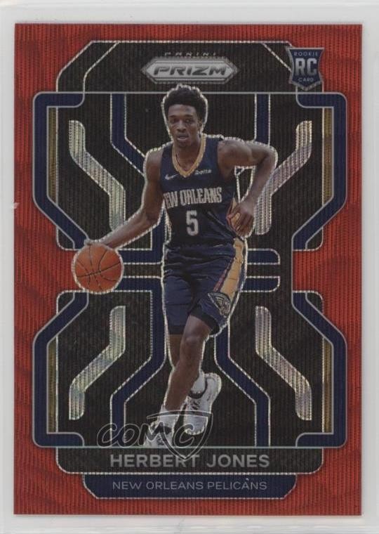 2021-22 Panini Prizm Ruby Wave Prizm Herbert Jones #329 Rookie RC 6l7