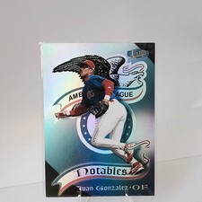 1998 Fleer Ultra Juan Gonzalez Notables #5 Rangers MLB