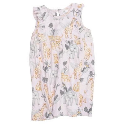 H&M, Kleid, Größe: 92, Pink/Mehrfarbig, Baumwolle, Sonstiges, Mädchen #mp7