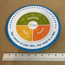 PORTION CONTROL PLATE weight loss - healthy eating - melamine 10" dinner