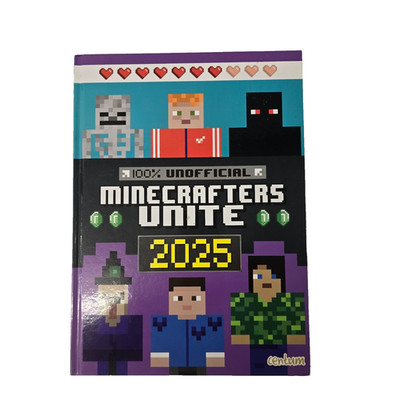 100% Unofficial Minecrafters Unite 2025 Activity Book Hardback Centum Very Good