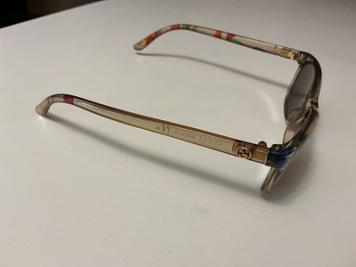 New GUCCI GG3699/N Z9X 140 Beige/Brown Translucent Floral