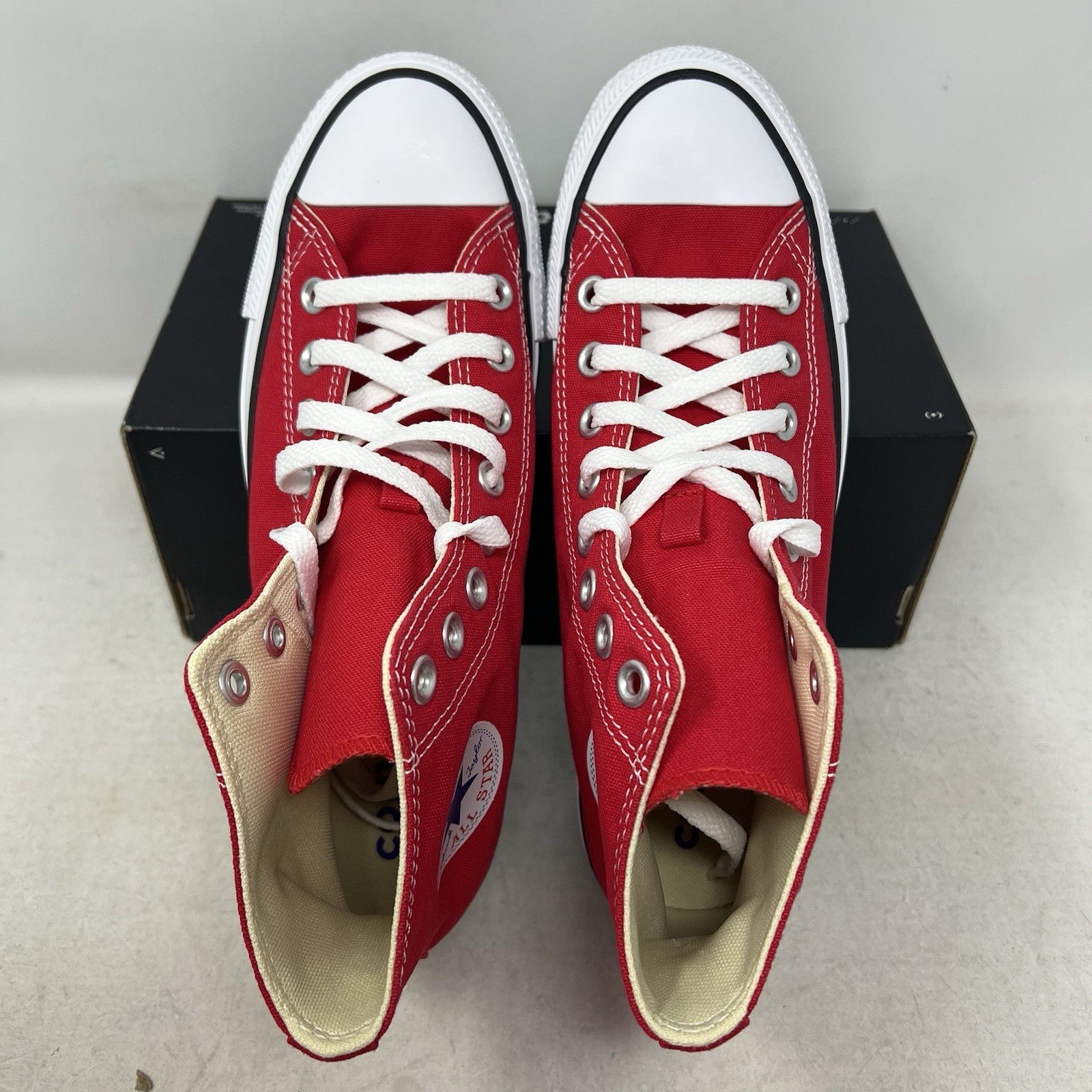Converse Chuck Taylor All Star Hi Red Canvas Sneakers B-Grade