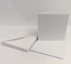 25  7" x 7" WHITE BLANK CARDS 250gsm & ENVELOPES 100gsm Pre Creased CARD MAKING