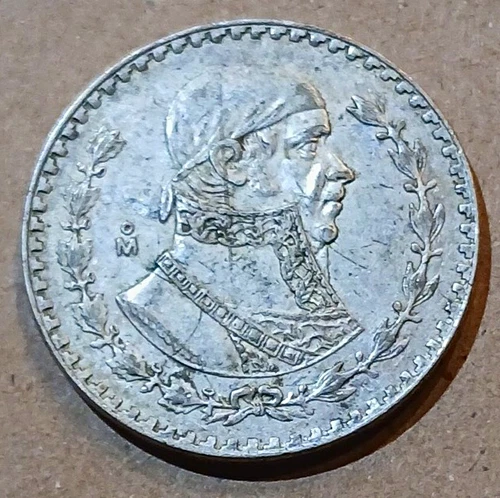1966 Mexico Un Peso Silver — photo from the most recent tracked eBay sale