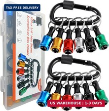 12PCS Bit Holders 1/4 Socket, Hex Shank Screw...