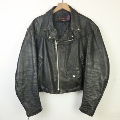 Vintage Schott Dur O Jac Moto Jacket Black Size XL