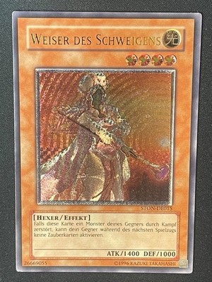 Weiser des Schweigens STON-DE015 Ultimate Rare Deutsch EX YUGIOH