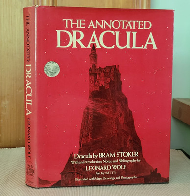 The Annotated Dracula Bram Stoker Leonard Wolf First Edition HC DJ Satty Art VG