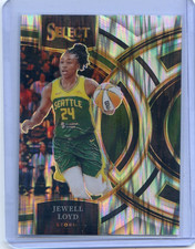 2024 Panini Select WNBA JEWELL LOYD #142 PREMIER SILVER FLASH PRIZM STORM