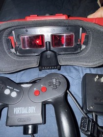 Nintendo Virtual Boy Console Bundle Fully Tested Working W/ Original AC Adapter