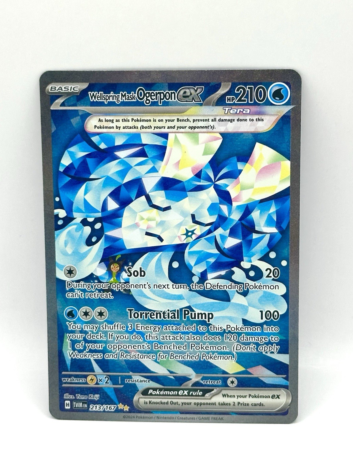 Wellspring Mask Ogerpon ex - 213/167 - SV06: Twilight Masquerade (TWM) NM