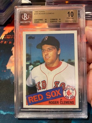 1985 Topps Roger Clemens BGS 10 Rookie Card | eBay