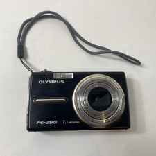 Olympus Digital Camera FE-290 7.1MP Black - Bad Battery, Works, Read