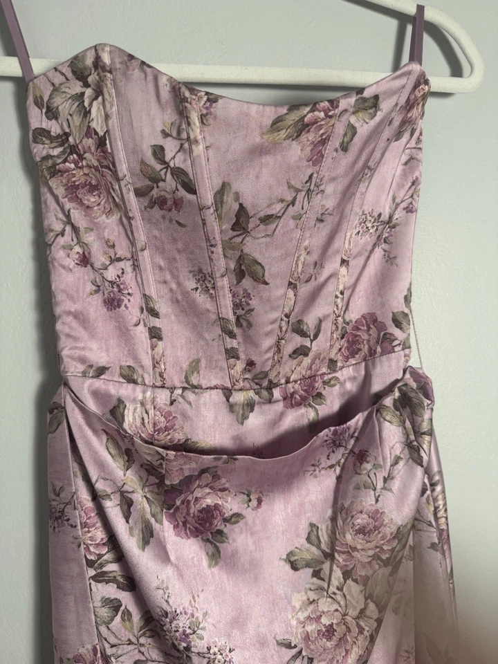 V. Chapman Cecilia Gown in Lilac Tapestry Rose/Revolve-Size 2 - Image 4 of 4