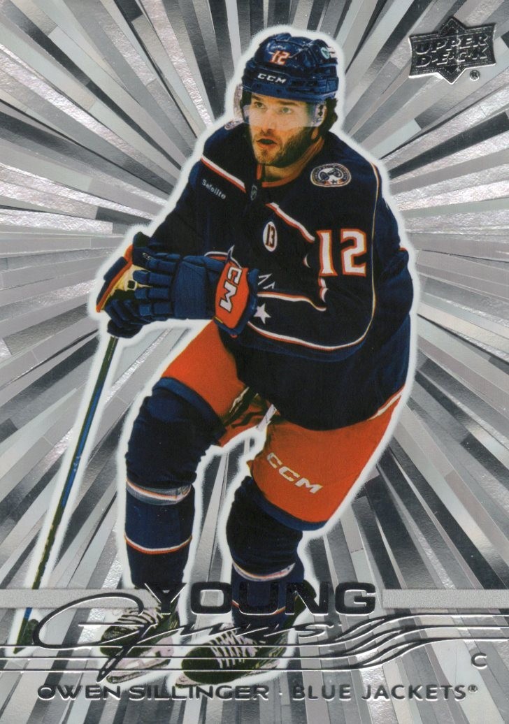 Owen Sillinger 2025-26 Upper Deck Series 1 Young Guns Outburst Blue Jackets #227