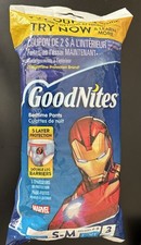 GoodNites Marvel Iron Man Betime Pants Diapers 38-65 Lbs S/M 3 Pack NOS