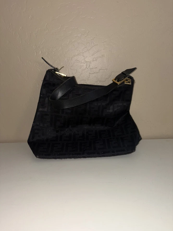 Fendi Zucca Baguette Shoulder Bag - Image 2 of 4