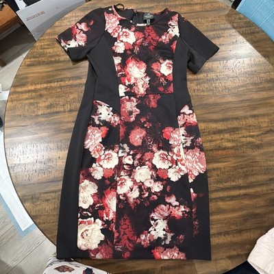 Adrianna Papell Flower Dress Size 8 Beautiful 