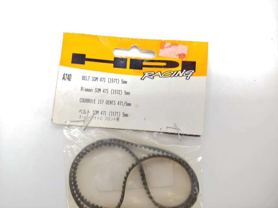 HPI Racing BELT #A740 S3M 471 (RUBBER) 157T for Super Nitro RS4 Front NEW OPEN - Image 2 of 4