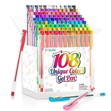 108 Unique Colors Gel Pen Set