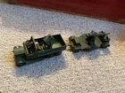 Vintage Dinky Toys Early Military 6 Wheeled Searchlight Truck & AA GUN Trailer