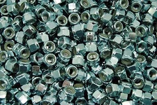(400) Nyloc 3/8-16 Hex Locking Nuts Coarse Zinc Nylock