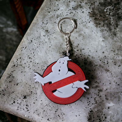 Ghostbusters Keyring, Keychain 3d printed, Ghost, keyring