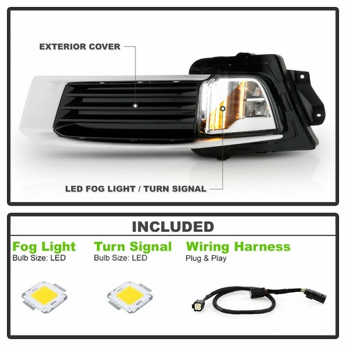 Luces antiniebla LED DRL para interruptor trasero Cadillac XTS 18-19 lámparas de choque con señal de giro - Imagen 2 de 7