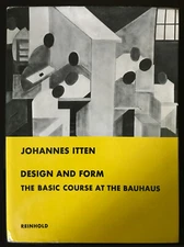 Design and Form: The Basic Course at the Bauhaus by Johannes Itten 1966 HC DJ