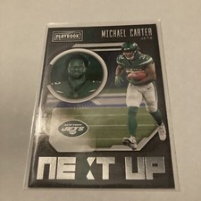 2021 Playbook Football Next Up Michael Carter Rc Jets