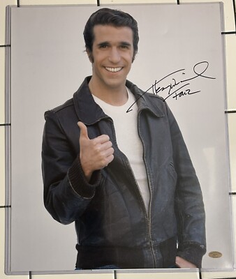 HENRY WINKLER Signed 16x20” Photo HAPPY DAYS “Fonzie” THE FONZ w