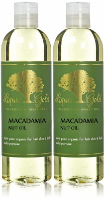 24 Oz Liquid Gold Macadamia Nut Oil 100% Pure & Organic for Skin Hair and Health
