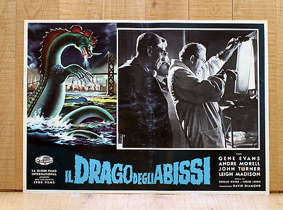 IL DRAGO DEGLI ABISSI fotobusta poster The Sea Monster The Giant Behemoth CR3