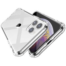 Non-Slip Flexible Crystal TPU Case Cover SHOCKPROOF For Samsung Galaxy iPhone