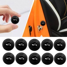 Car Door Anti-Shock Silicone Pad Shock Absorber Gaskets Sticker Accessory Black