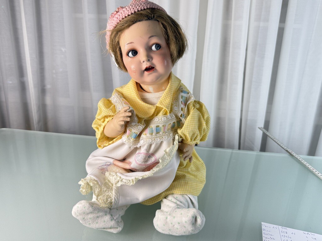 Grande Poupée Ancienne En Porcelaine – 53 Cm, Collection, état Correct