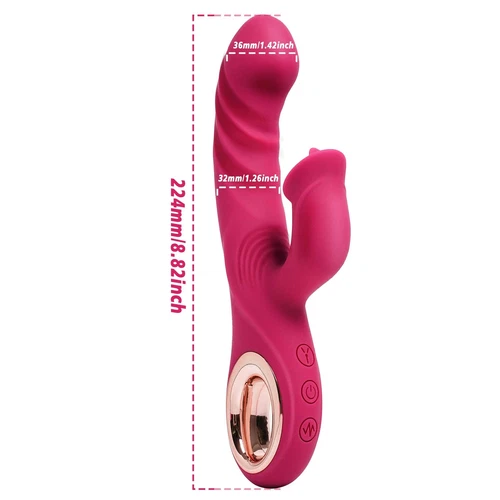 G-Spot-Vibrator-Dildo-Clit-Licking-Suck Tongue Oral-Massager Sex Toys for-Women - Bild 8 von 18