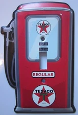 TEXACO GAS PUMP Light Switch Cover Plate Open Roads Metal -Texaco Fuel Pump  NEW