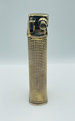 Dunhill Paris Antique Sterling Silver Gold Vermeil Lift Arm Table