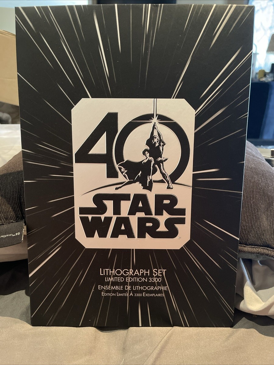STAR WARS 40TH LITHOGRAPH SET LIMITED EDITION /5 POSTER PRINTS 8