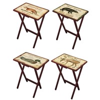 World Menagerie Bodell Lodge Postcards 4 Piece Tv Tray Set on sale World Menagerie Bodell Lodge Postcards 4 Piece Tv Tray Set on sale