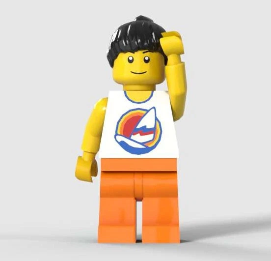 Lego Minifigure Boy / Girl (from retired set Mindstorms NXT education 2006-2012) - Image 4 of 4